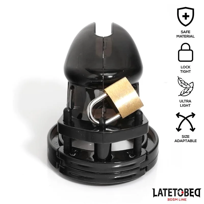 Gaiola de Castidade Short Preta LateToBed — vista 4 de 7