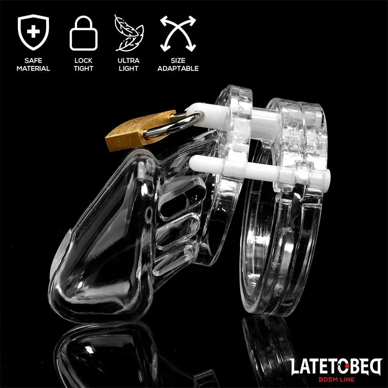 Gaiola de Castidade Short Transparente LateToBed — vista 2 de 6