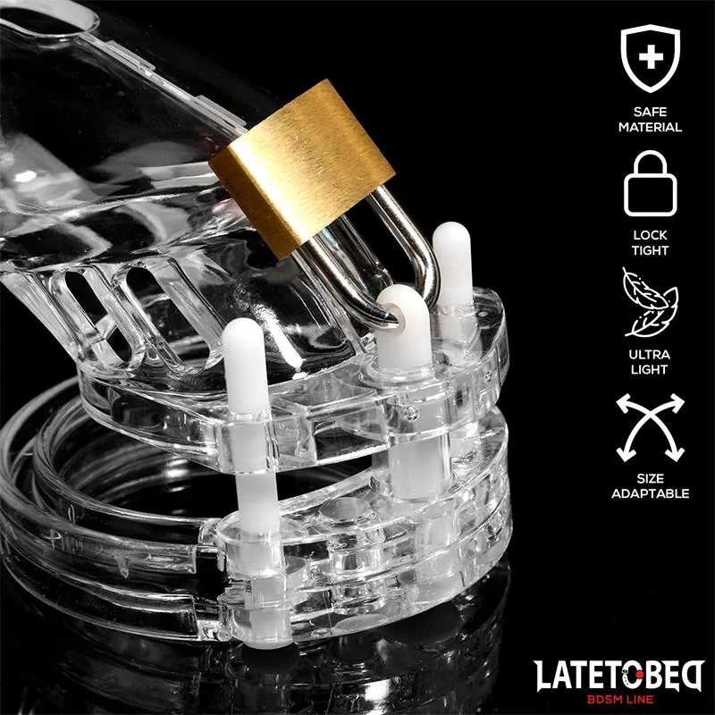 Gaiola de Castidade Short Transparente LateToBed — vista 4 de 6