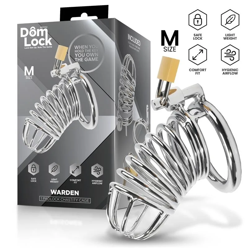 Gaiola de Castidade Warden Tamanho M DomLock
