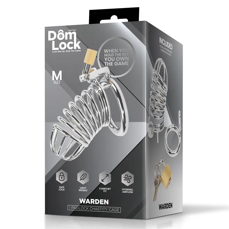 Gaiola de Castidade Warden Tamanho M DomLock — vista 5 de 5