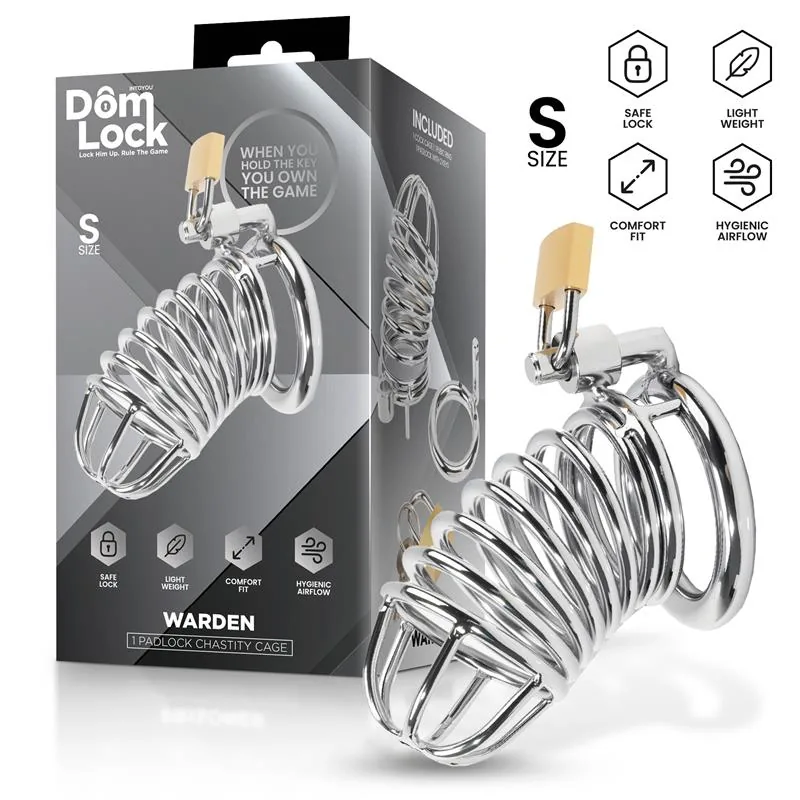 Gaiola de Castidade Warden Tamanho S DomLock
