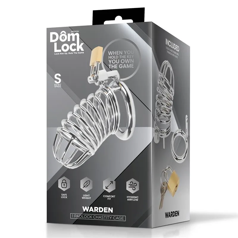 Gaiola de Castidade Warden Tamanho S DomLock — vista 5 de 5