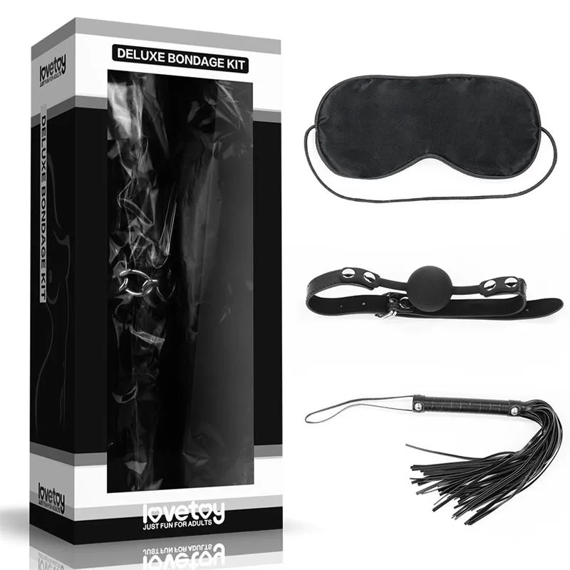 Kit Bondage Deluxe Lovetoy Preto SM1001