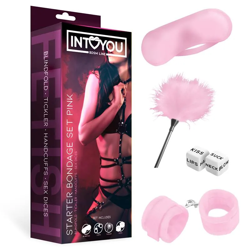 Kit de Bondage Starters Intoyou Rosa 4 Peças