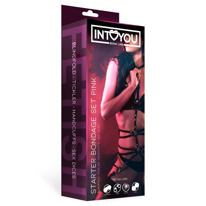 Kit de Bondage Starters Intoyou Rosa 4 Peças — vista 2 de 8