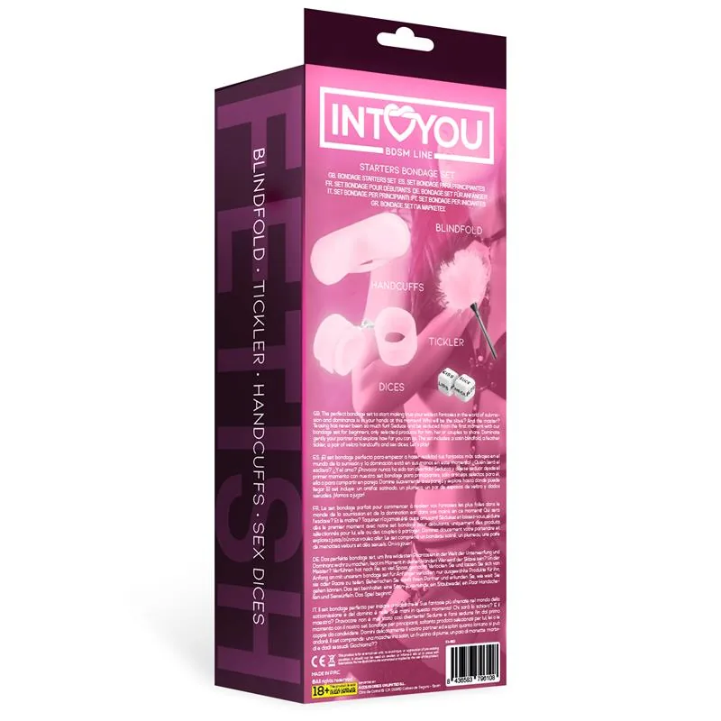 Kit de Bondage Starters Intoyou Rosa 4 Peças — vista 3 de 8