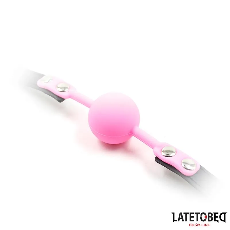 Mordaça de Bola em Silicone LateToBed Rosa — vista 4 de 5