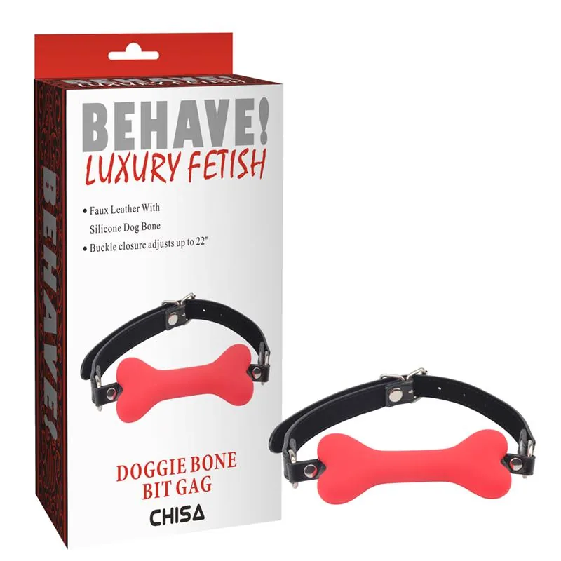 Mordaça Osso Doggle Bone Bit Chisa Vermelha 65,5 cm