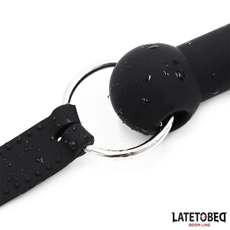 Mordaça Osso em Silicone LateToBed Preta 13 cm — vista 5 de 5