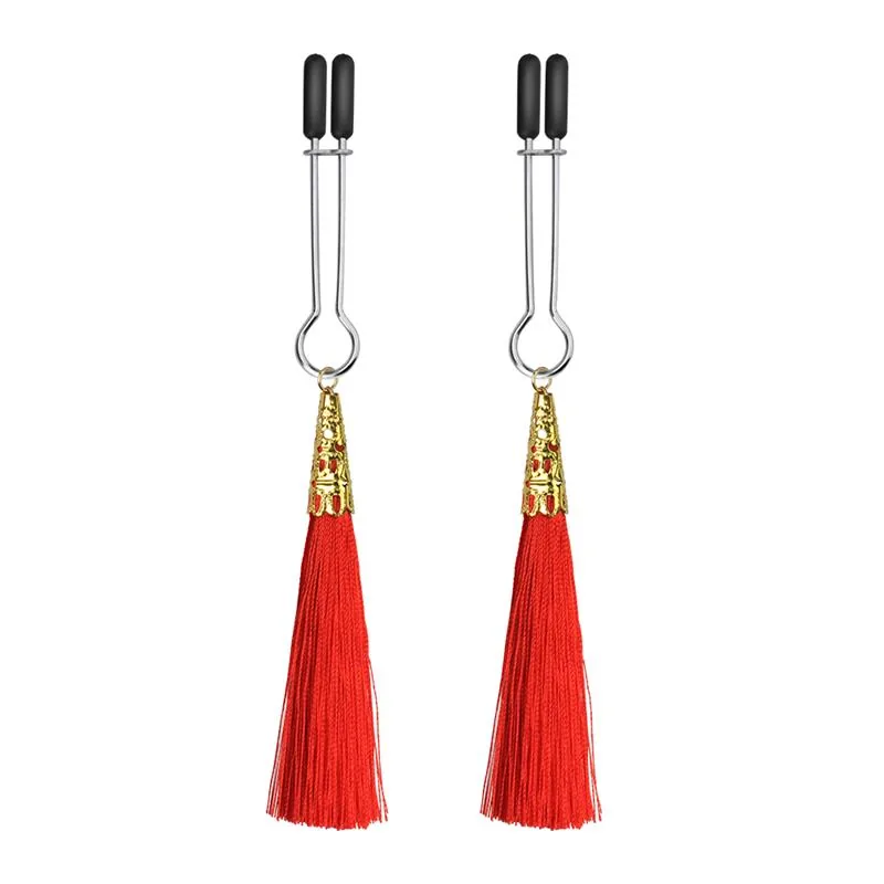 Pinças de Mamilos Glamour Tassel Lovetoy Vermelhas