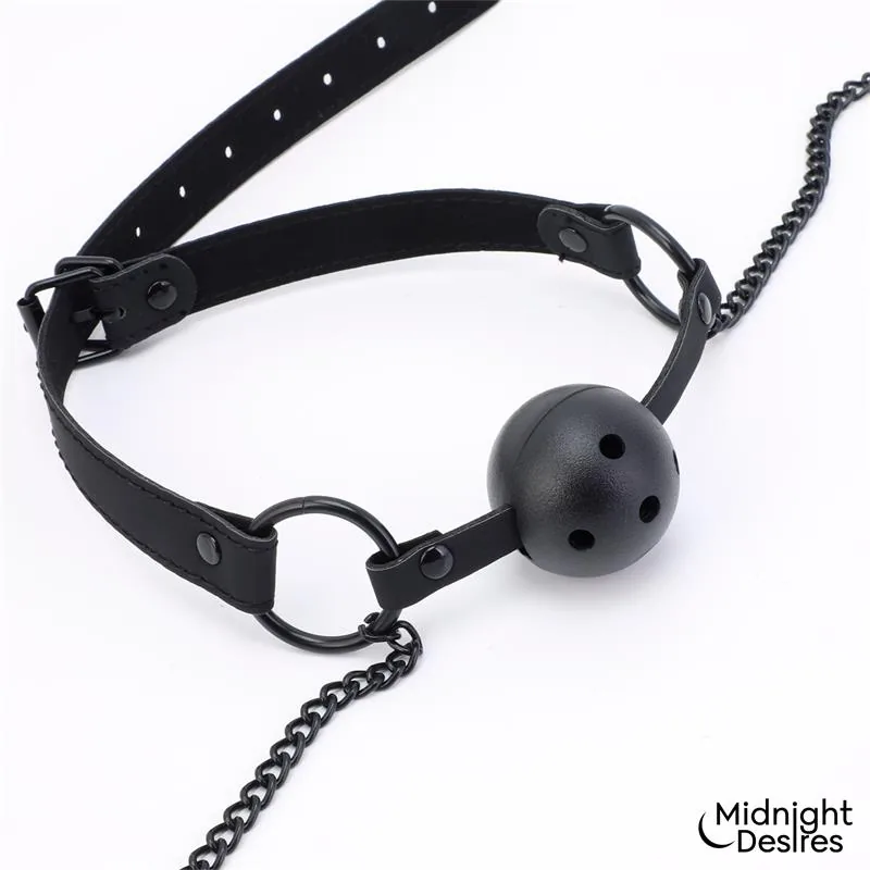 Pinças de Mamilos e Mordaça Midnight Desires — vista 3 de 7