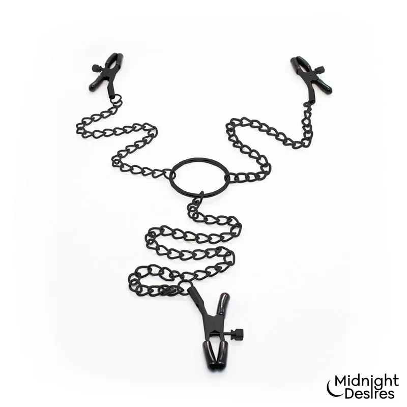 Pinças para Mamilos e Clítoris Midnight Desires — vista 3 de 7