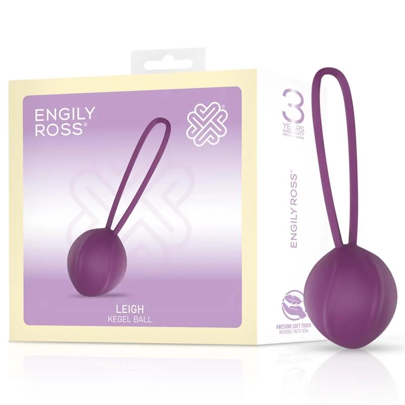 Bolas de Kegel Leigh Silicone Engily Ross Roxo 13 cm