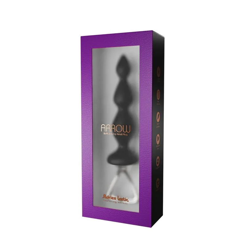Corrente Anal Arrow II Adrien Lastic Preta — vista 4 de 4