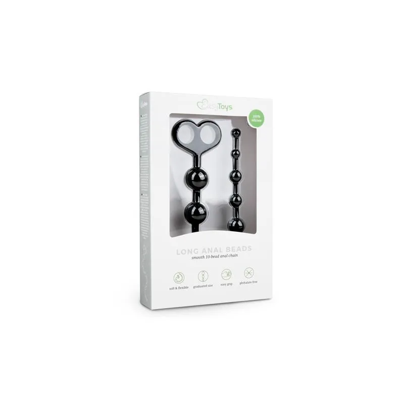 Corrente Anal Longa Preta EasyToys — vista 5 de 5