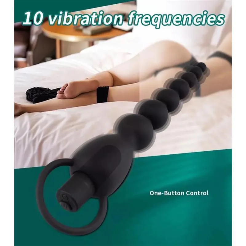 Corrente Anal Marbe com Vibração USB Silicone Tardenoche — vista 10 de 10
