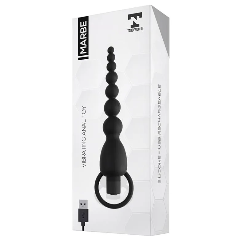 Corrente Anal Marbe com Vibração USB Silicone Tardenoche — vista 3 de 10