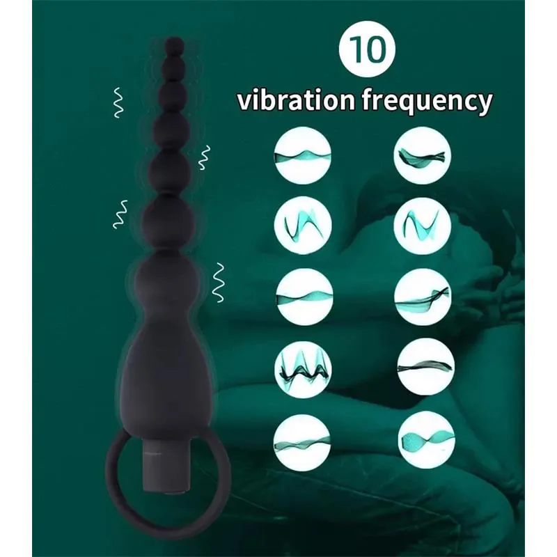 Corrente Anal Marbe com Vibração USB Silicone Tardenoche — vista 7 de 10