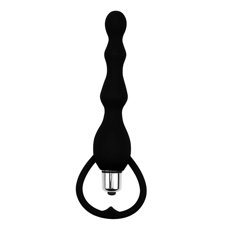 Corrente Anal Tail Power em Silicone Chisa Preta