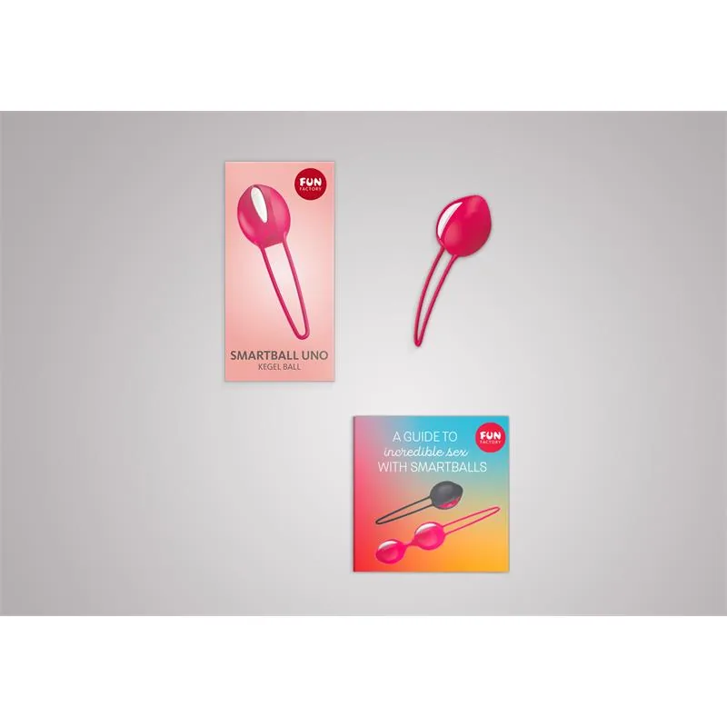 Bolas de Kegel Smartball Uno Branco e Vermelho Fun Factory — vista 3 de 4