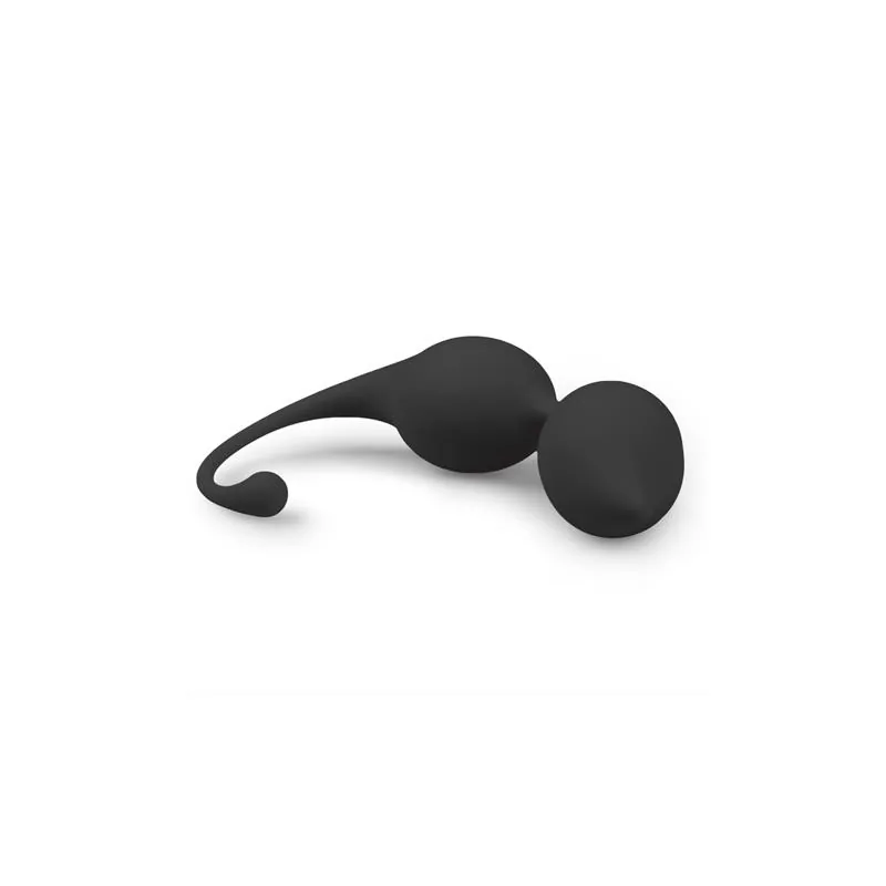 Bolas Chinesas Curvas em Silicone Pretas EasyToys — vista 2 de 4