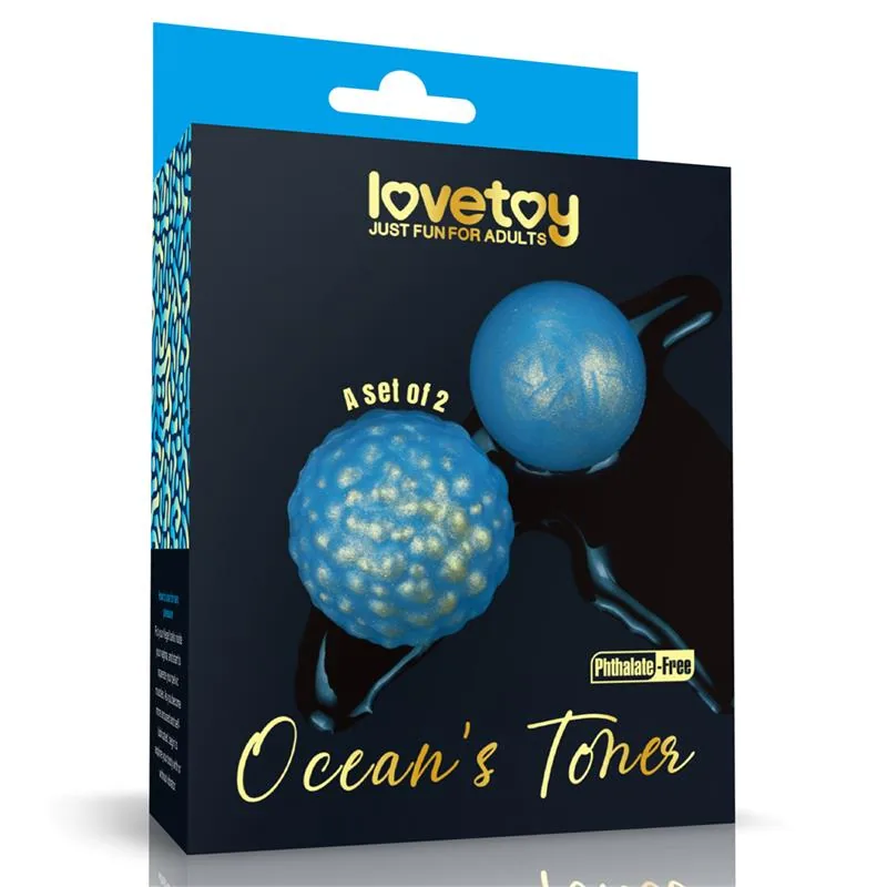 Bolas de Kegel Lovetoy Oceans Toner Conjunto de 2