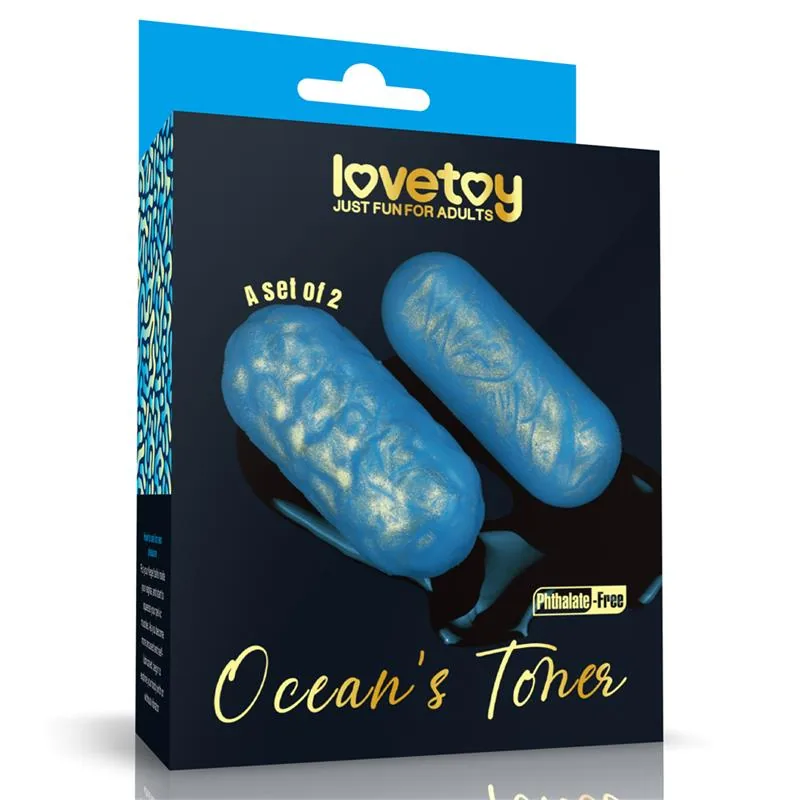 Bolas de Kegel Lovetoy Oceans Toner Conjunto de 2
