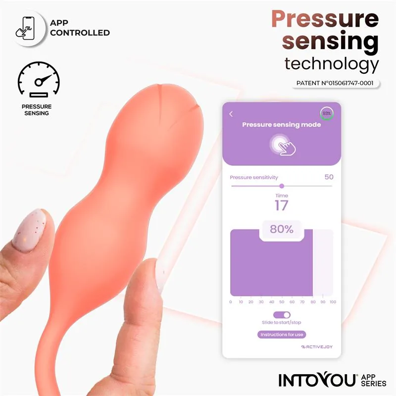 Treinador de Pavimento Pélvico Kyra com Sensor de Pressão e Aplicação InToYou — vista 4 de 10