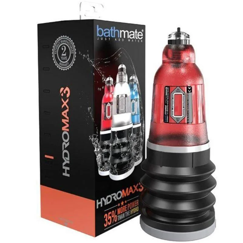 Bomba de Vácuo Hydromax3 Bathmate Vermelha