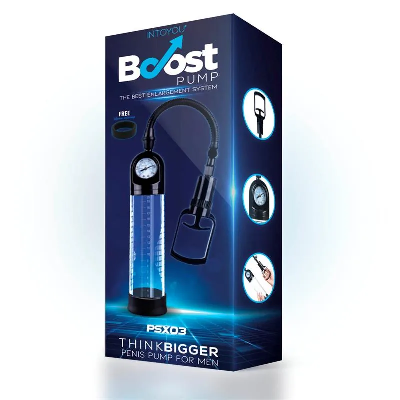 Bomba de Vácuo Manual com Medidor PSX03 Boost Pumps Transparente — vista 4 de 5