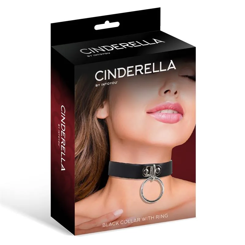 Coleira com Argola Cinderella Couro Vegano — vista 3 de 3