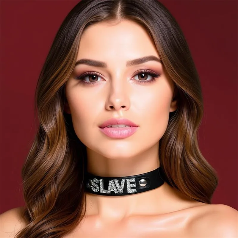 Coleira Slave Cinderella Couro Vegano