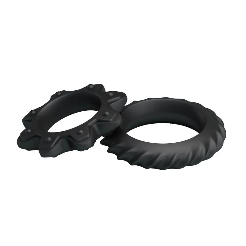 Conjunto de 2 Anéis Penianos Flowering Silicone Baile — vista 4 de 6