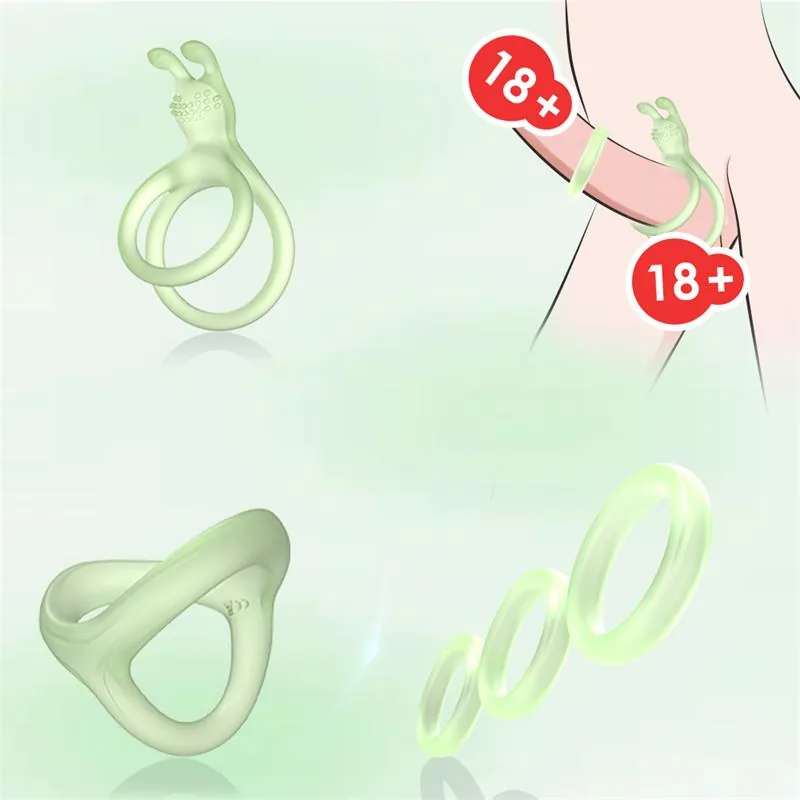 Conjunto de 5 Anéis Penianos Luminosos Flexíveis Urban Sky — vista 2 de 5