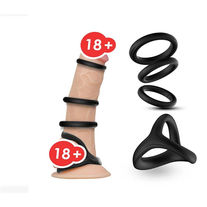 Conjunto de 5 Anéis Penianos Super Flexíveis Urban Sky — vista 4 de 5