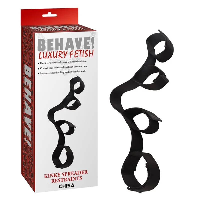 Amarras Bondage para Pulsos e Tornozelos Ajustáveis Kinky Chisa
