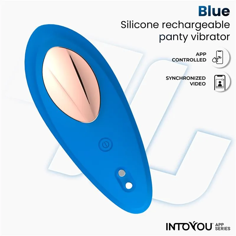 Cueca Vibratória com Aplicação em Silicone Azul Intoyou — vista 3 de 9