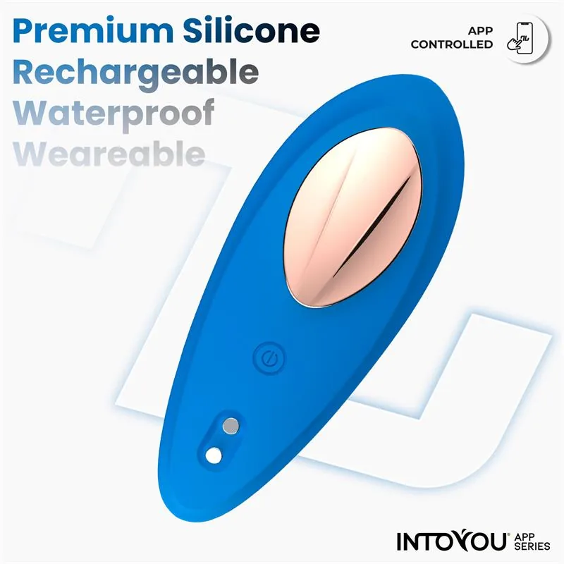Cueca Vibratória com Aplicação em Silicone Azul Intoyou — vista 5 de 9