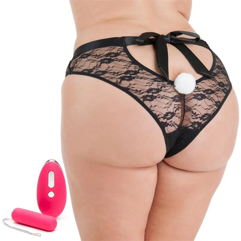 Cueca Vibratória Happy Rabbit Grande com Comando à Distância Rosa