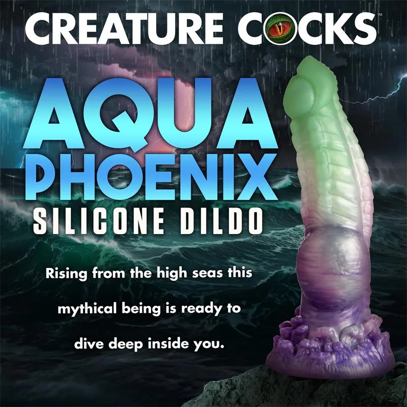 Dildo Aqua Phoenix Silicone Creature Cocks — vista 7 de 14