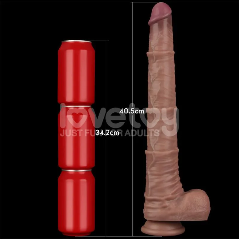 Dildo Articulável XXL Dupla Camada em Silicone LoveToy — vista 12 de 14