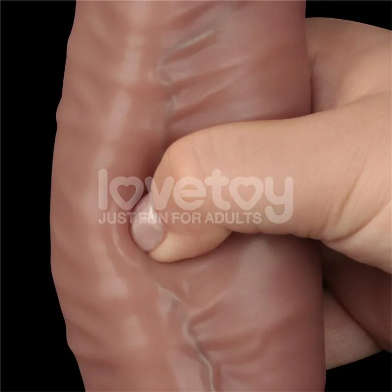 Dildo Articulável XXL Dupla Camada em Silicone LoveToy — vista 8 de 14