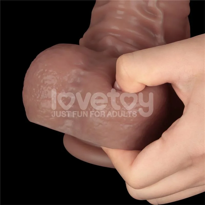 Dildo Articulável XXL Dupla Camada em Silicone LoveToy — vista 9 de 14