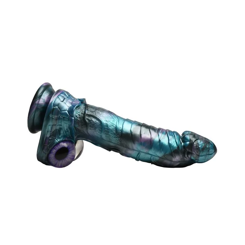 Dildo Astro-Thrust com Vibração e Vaivém Silicone Creature Cocks — vista 4 de 8