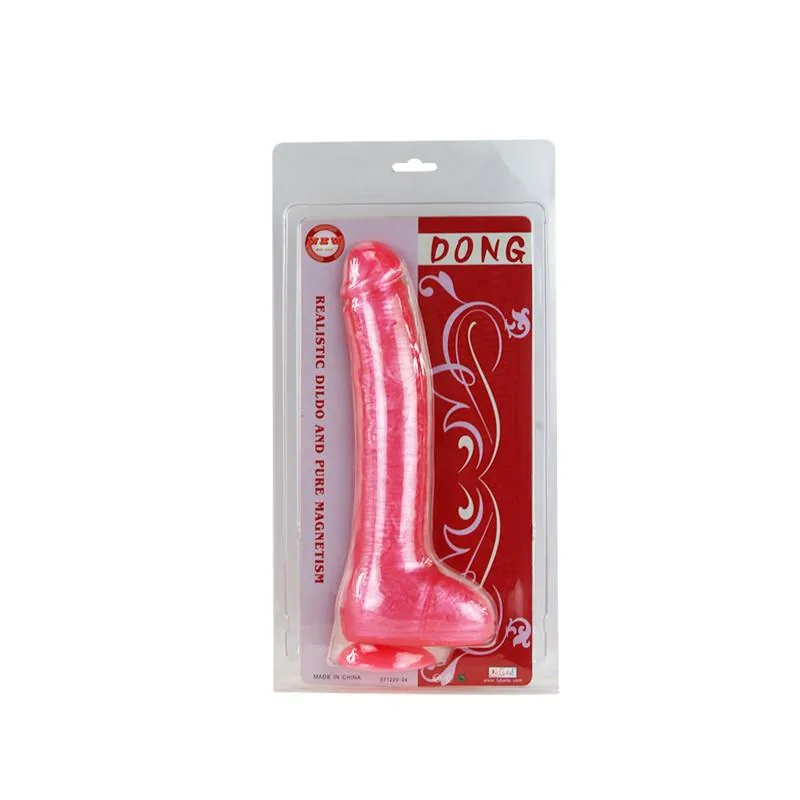 Dildo Baile com Ventosa 27,8 cm Rosa