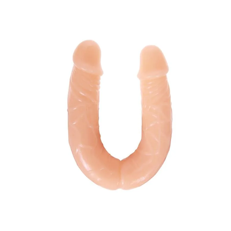 Dildo Baile Duplo Flexível 35,9 cm Natural — vista 4 de 6