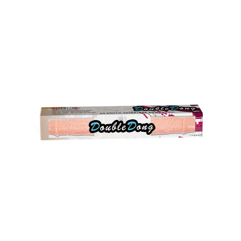 Dildo Baile Duplo Flexível 35,9 cm Natural — vista 6 de 6