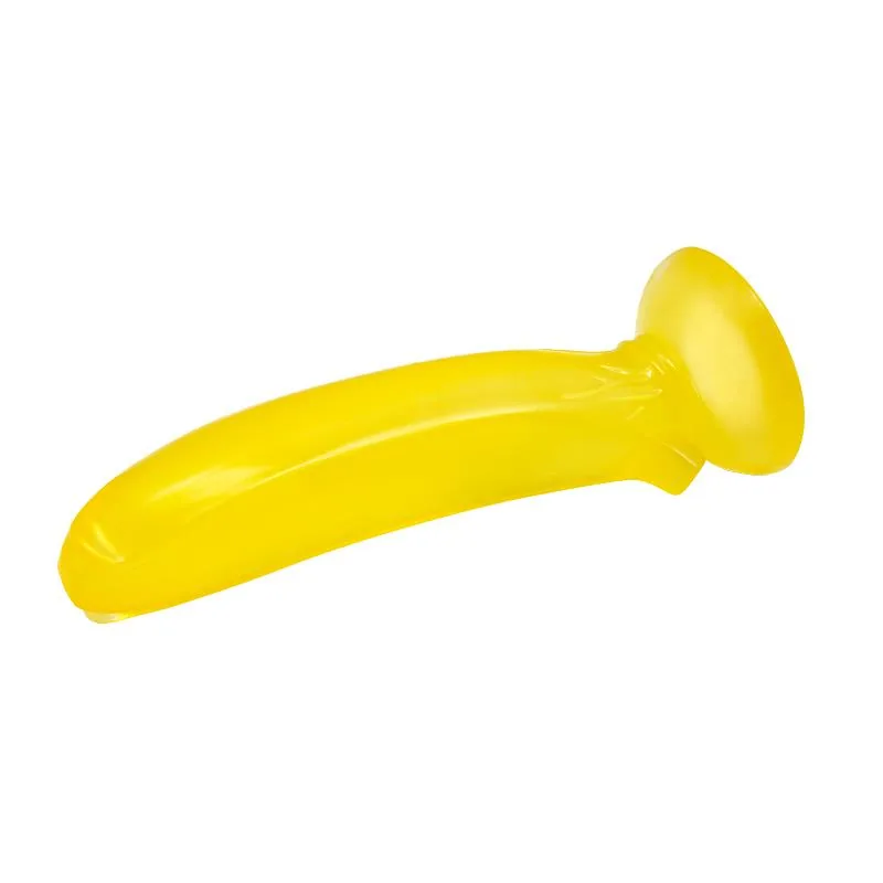 Dildo Baile Forma de Banana com Ventosa — vista 2 de 5