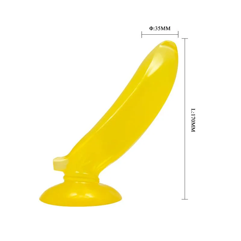 Dildo Baile Forma de Banana com Ventosa — vista 4 de 5